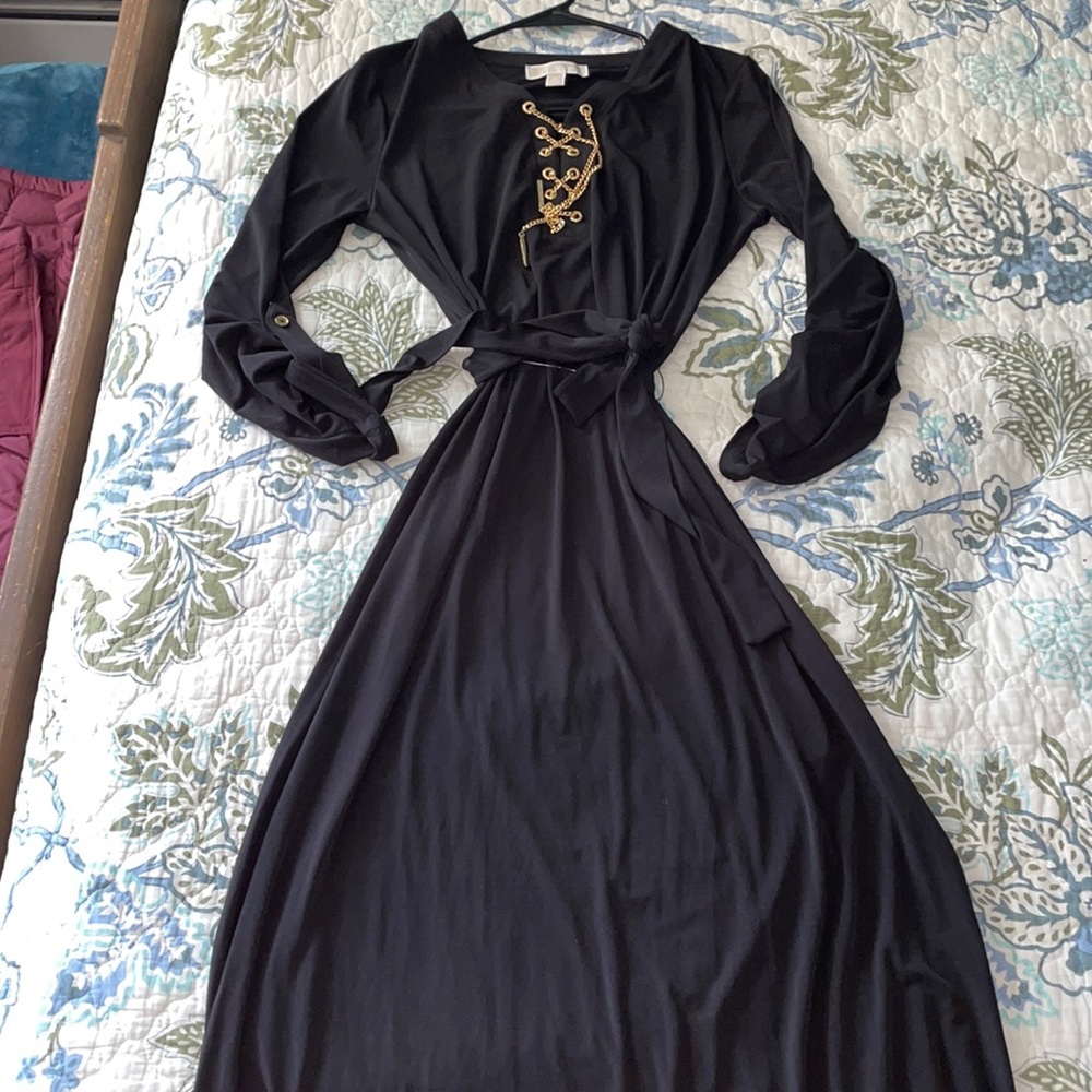 NWOT MiChael Kors Floor length dress dbl side slit